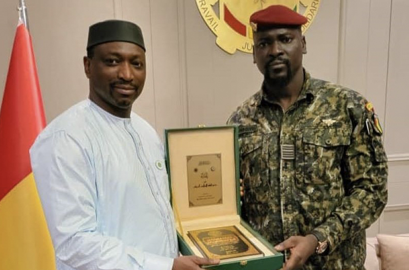 H.E. Colonel - Mamadi Doumbouya - His Excellency the President of the Republic of Guinea, Head of State, Chief of the Armed Forces, Colonel Mamadi Doumbouya